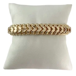 Bracelet d'occasion or 750 jaune maille fantaisie