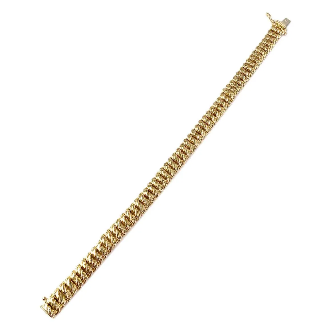 Bracelet d'occasion or 750 jaune maille américaine