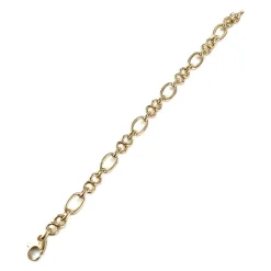 Bracelet d'occasion or 750 jaune maille fantaisie