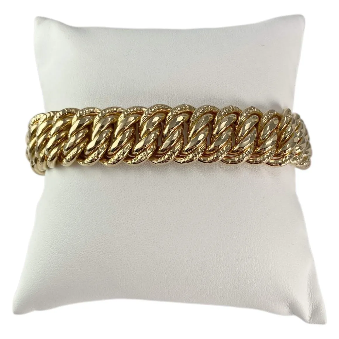 Bracelet d'occasion or 750 jaune maille américaine