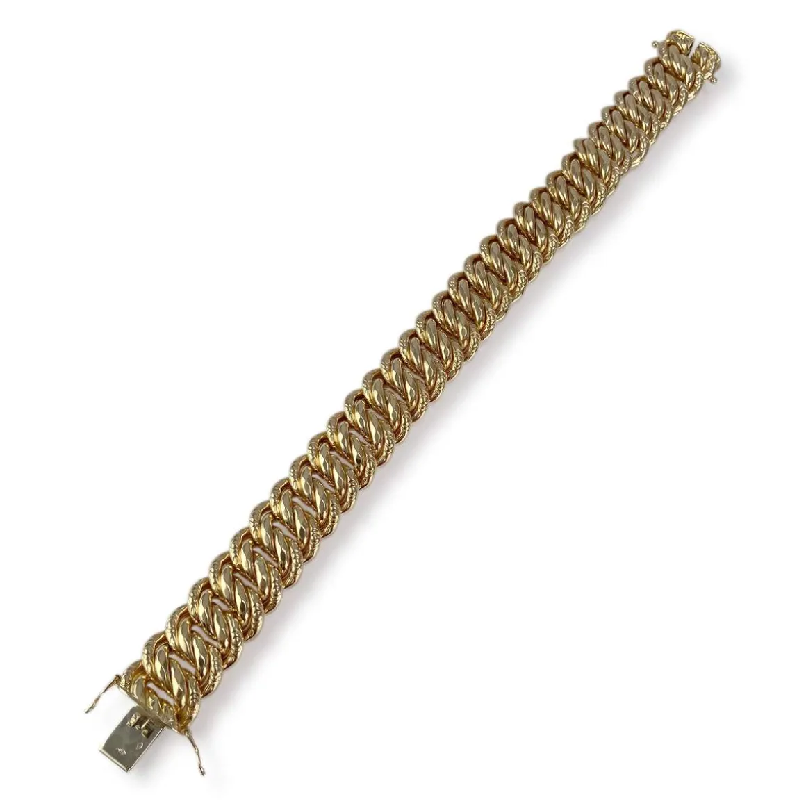 Bracelet d'occasion or 750 jaune maille américaine