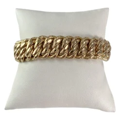 Bracelet d'occasion or 750 jaune maille américaine