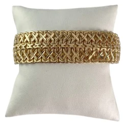 Bracelet d'occasion or 750 jaune maille fantaisie