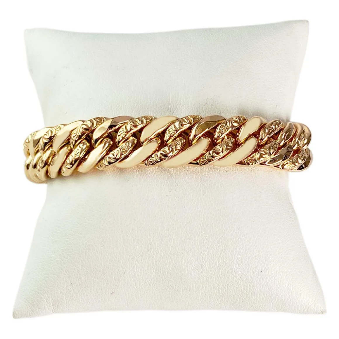 Bracelet d'occasion or 750 jaune maille américaine