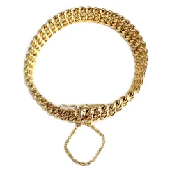 Bracelet d'occasion or 750 jaune maille américaine