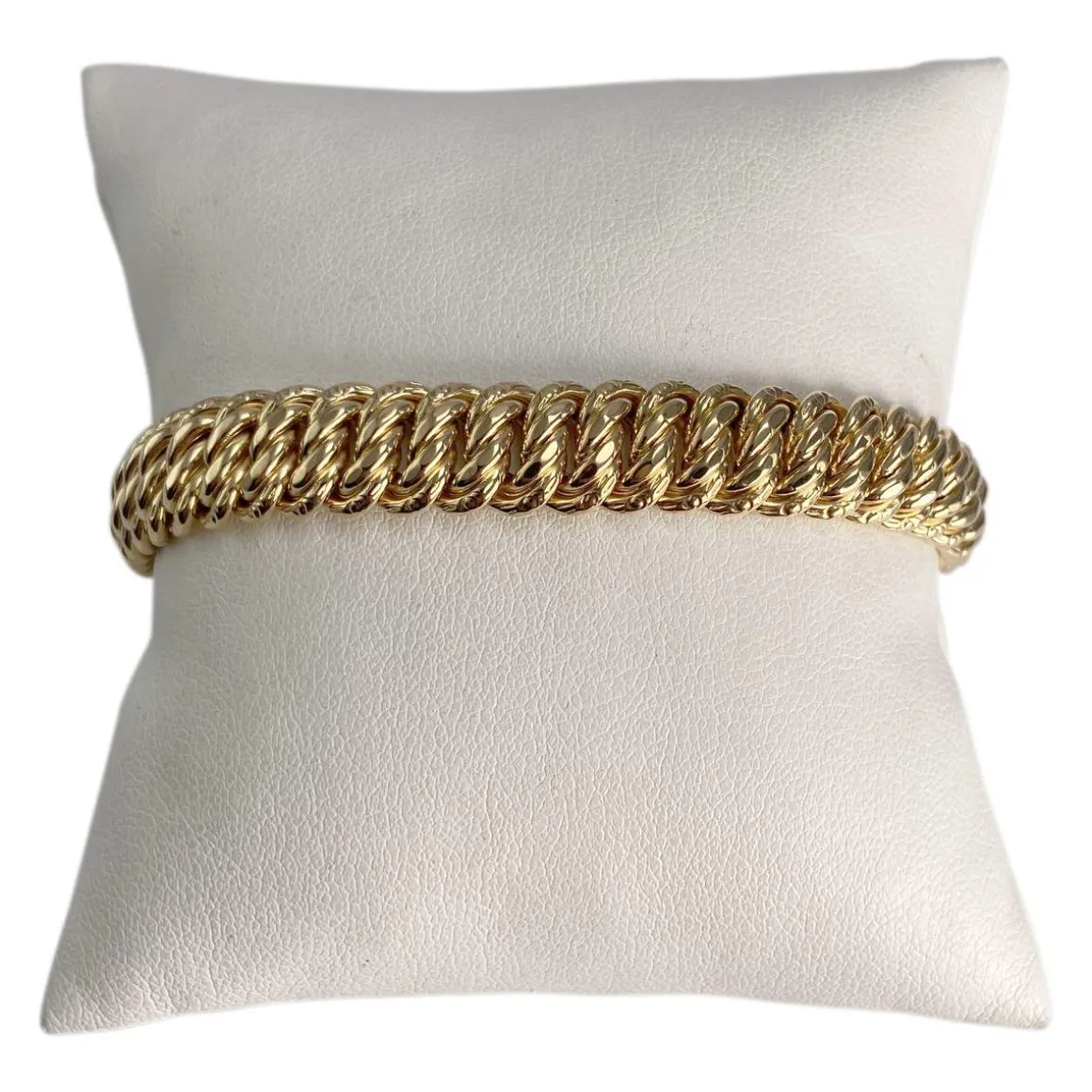 Bracelet d'occasion or 750 jaune maille américaine
