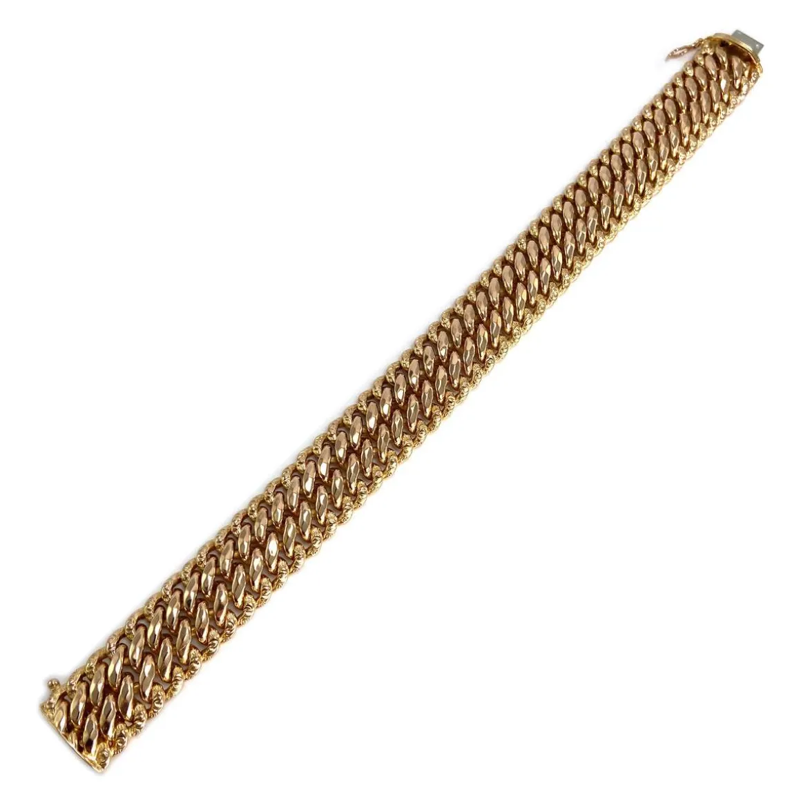 Bracelet d'occasion or 750 jaune maille américaine