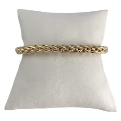 Bracelet d'occasion or 750 jaune maille palmier