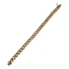 Bracelet d'occasion or 750 jaune maille gourmette