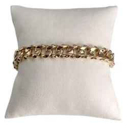Bracelet d'occasion or 750 jaune maille gourmette