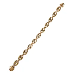 Bracelet d'occasion or 750 jaune maille grain de café 23 cm
