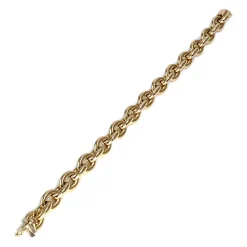 Bracelet d'occasion or 750 jaune maille cerclée