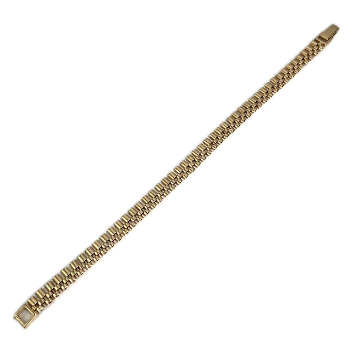 Bracelet d'occasion or 585 jaune maille fantaisie