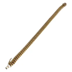 Bracelet d'occasion or 375 jaune maille américaine