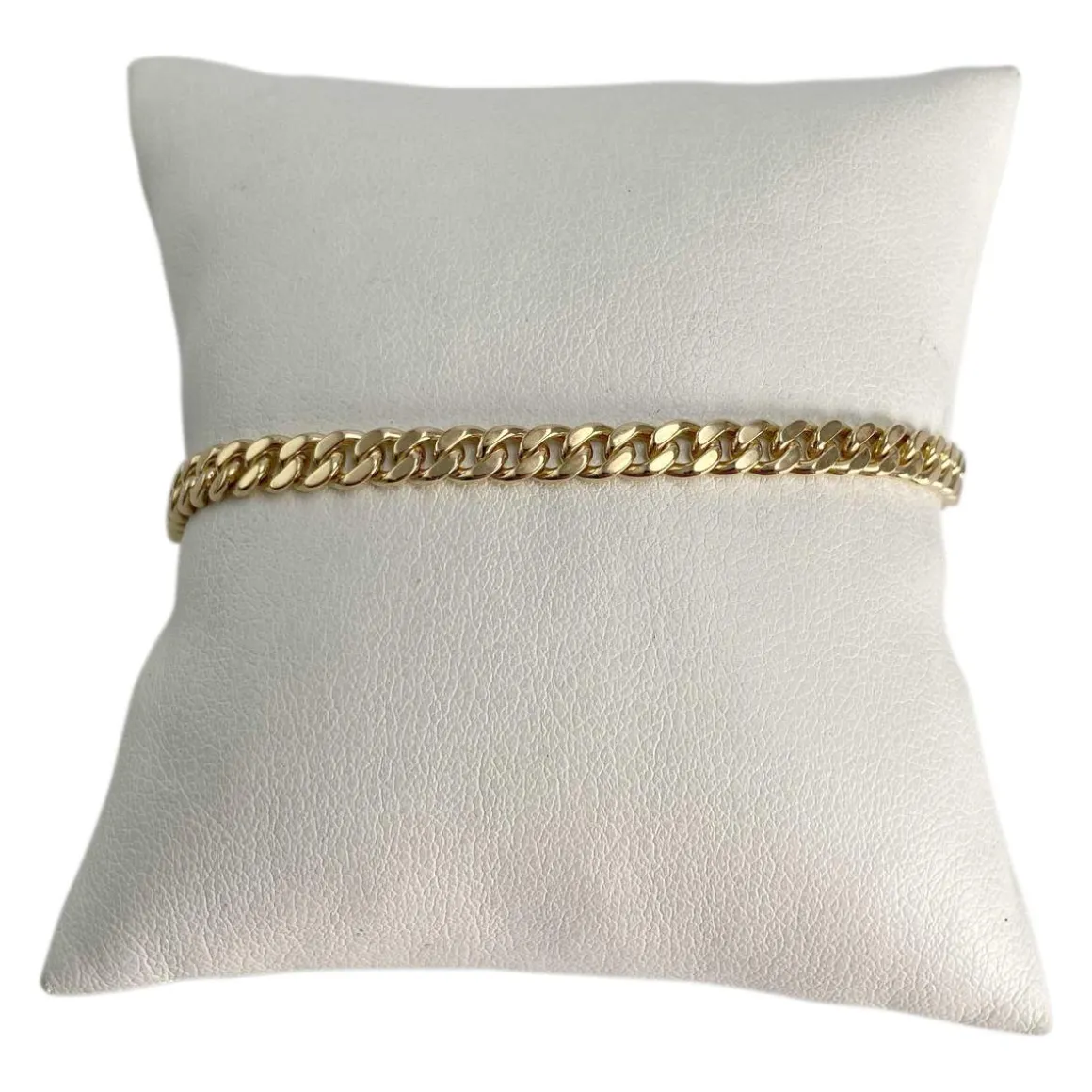 Bracelet d'occasion or 750 jaune maille gourmette