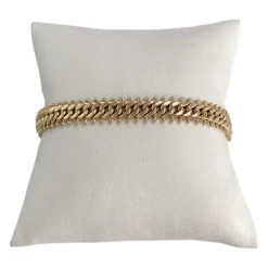 Bracelet d'occasion or 750 jaune maille fantaisie