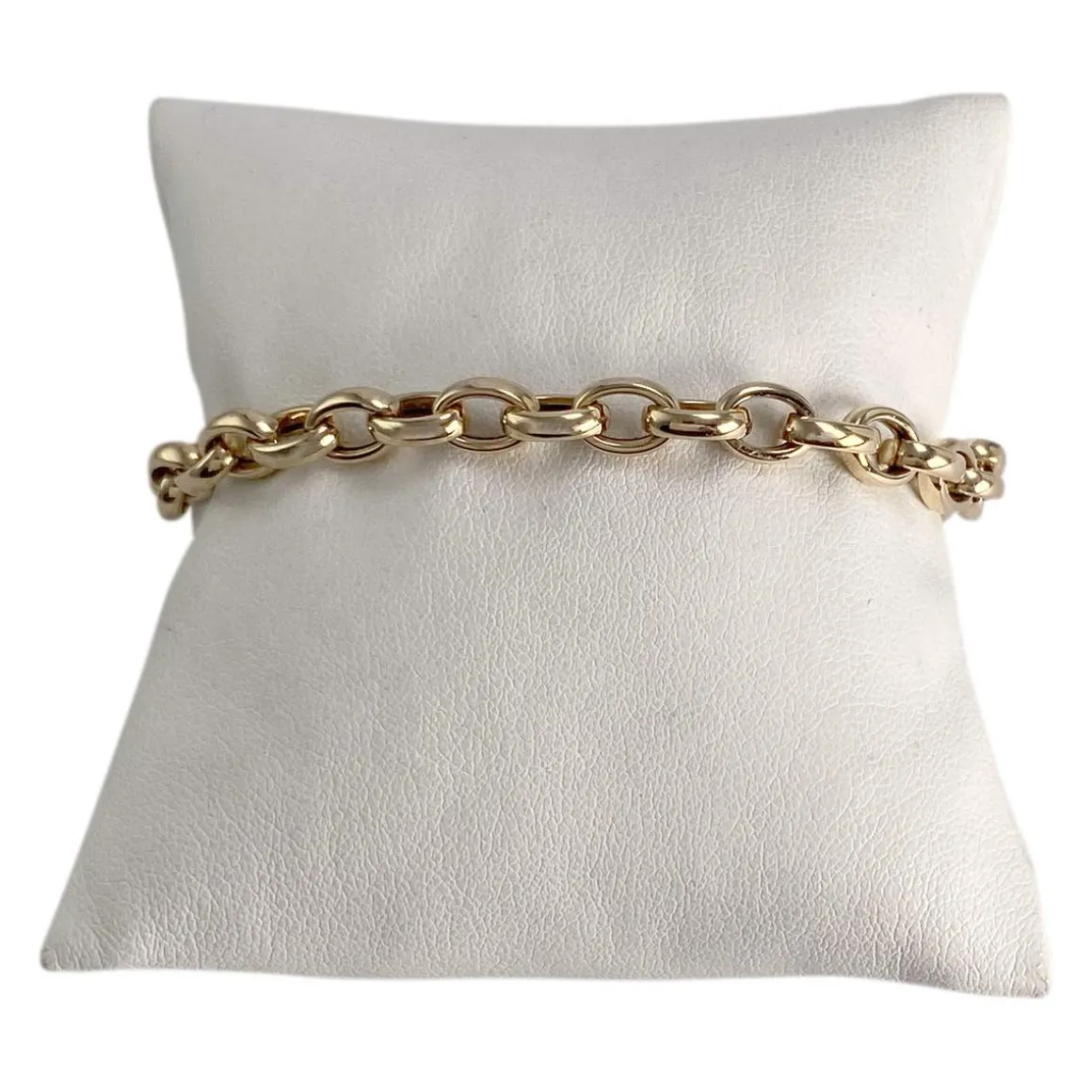 Bracelet d'occasion or 375 jaune maille jaseron