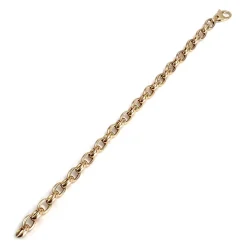 Bracelet d'occasion or 375 jaune maille jaseron