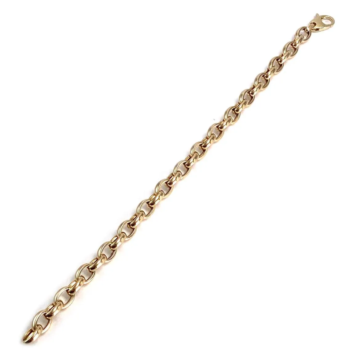 Bracelet d'occasion or 375 jaune maille jaseron