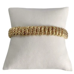 Bracelet d'occasion or 750 jaune maille américaine
