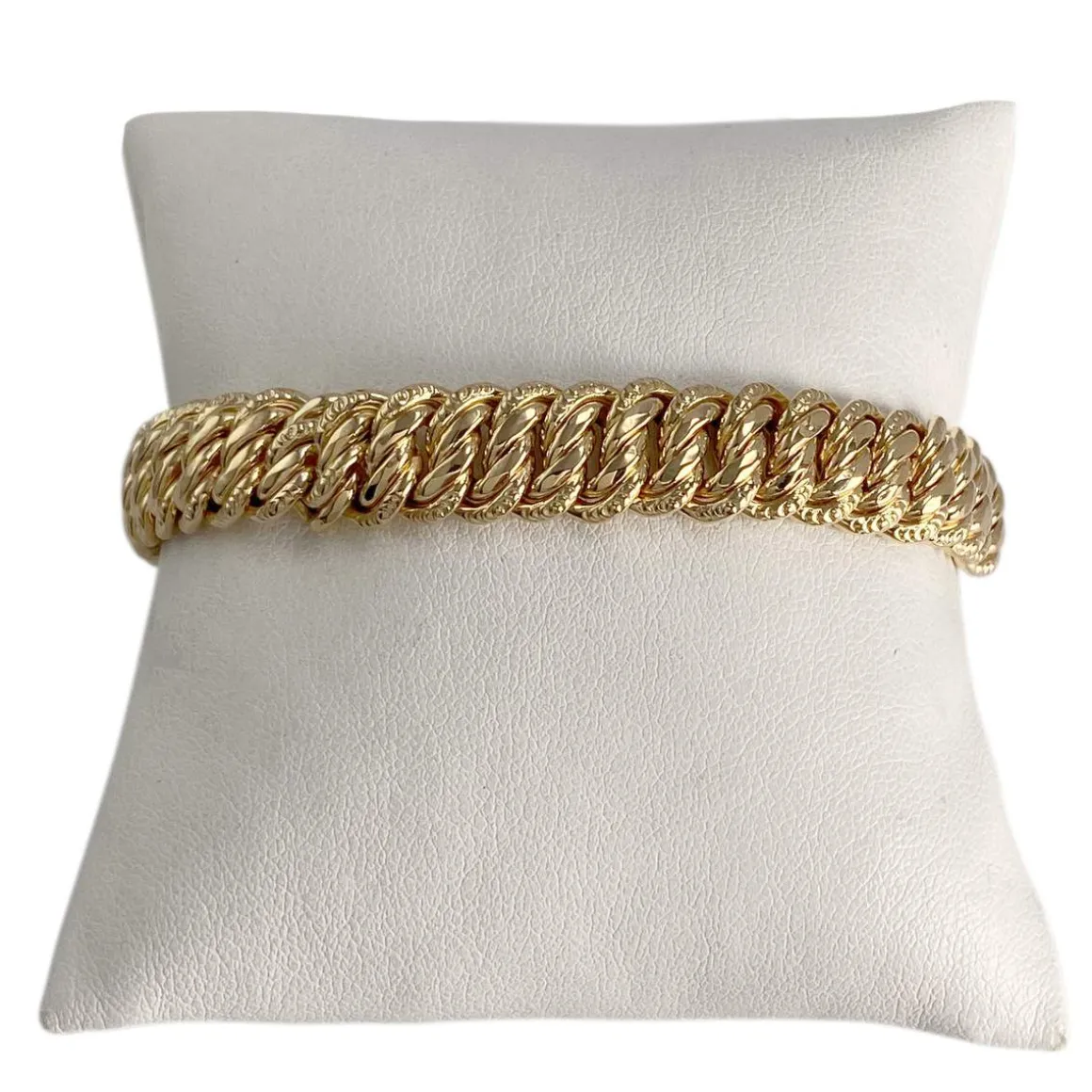 Bracelet d'occasion or 750 jaune maille américaine