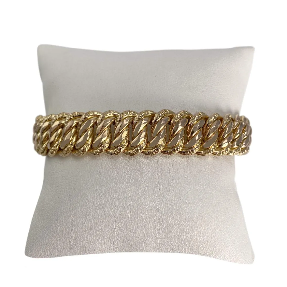 Bracelet d'occasion or 750 jaune maille américaine
