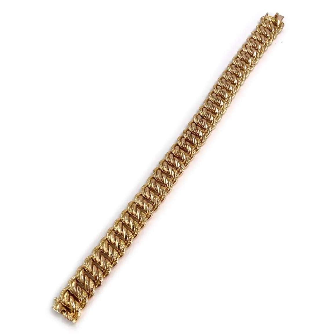 Bracelet d'occasion or 750 jaune maille américaine