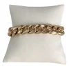Bracelet d'occasion or 750 jaune maille gourmette