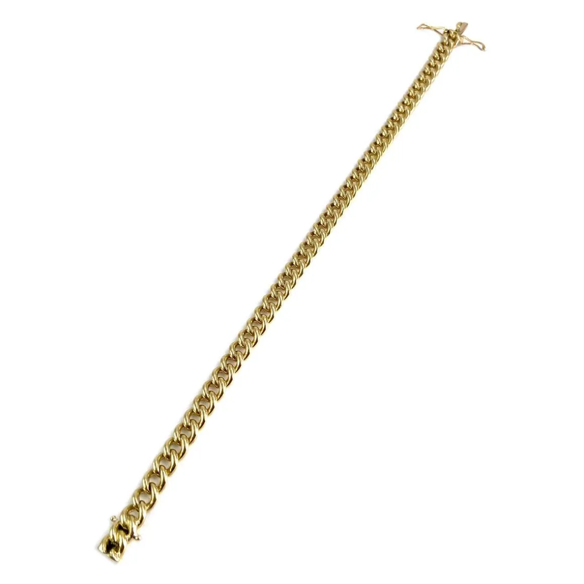 Bracelet d'occasion or 750 jaune maille gourmette