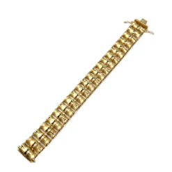 Bracelet d'occasion or 750 jaune maille fantaisie