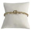 Bracelet d'occasion or 585 jaune maille fantaisie