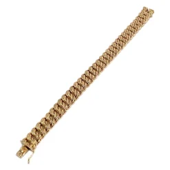 Bracelet d'occasion or 750 jaune maille américaine