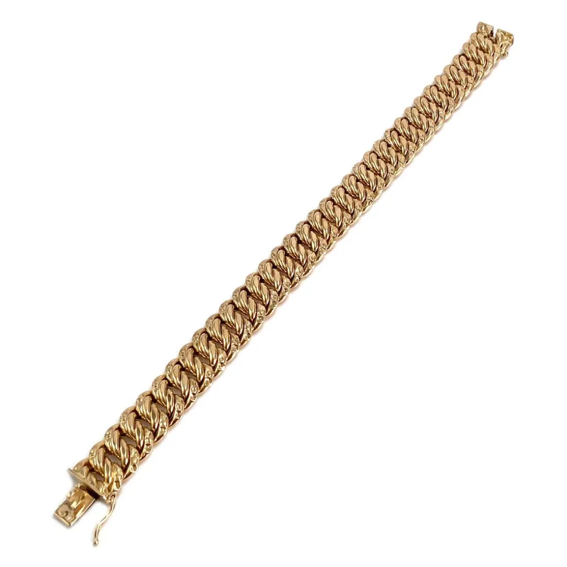 Bracelet d'occasion or 750 jaune maille américaine