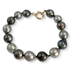 Bracelet d'occasion or 750 jaune perlede tahiti
