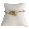 Bracelet d'occasion or 750 jaune serpent rubis
