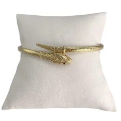 Bracelet d'occasion or 750 jaune serpent rubis