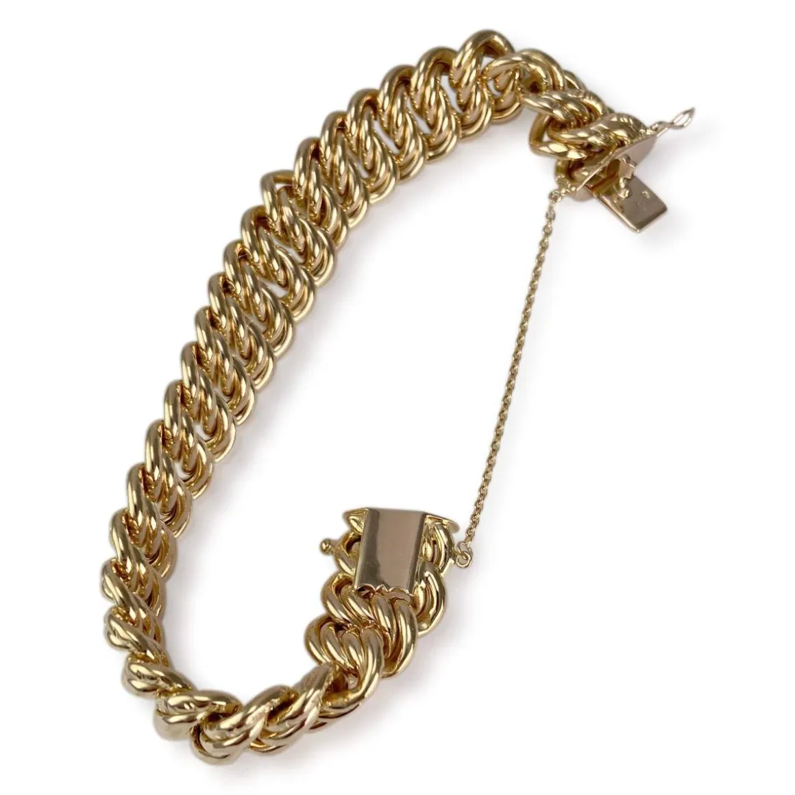 Bracelet d'occasion or 750 maille américaine