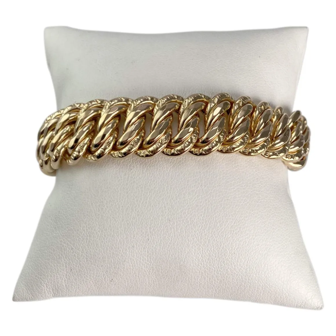Bracelet d'occasion or 750 maille américaine