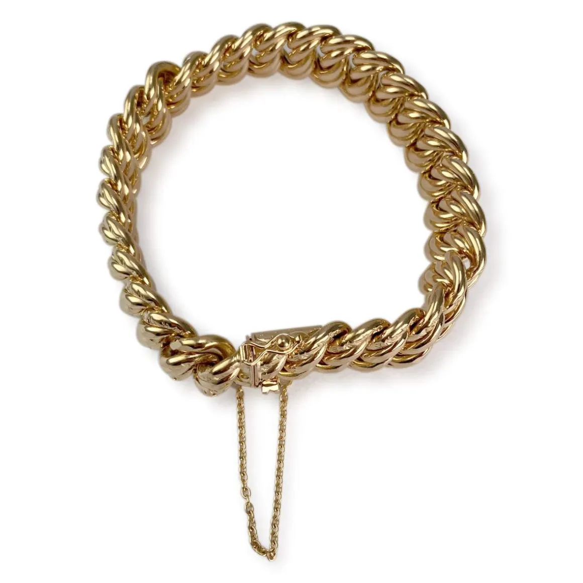 Bracelet d'occasion or 750 maille américaine