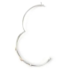 Bracelet d'occasion 2 ors 750 diamants diamètre 62mm