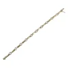 Bracelet d'occasion 2 ors 585 maille fantaisie