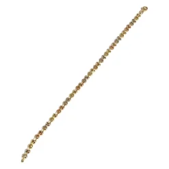 Bracelet d'occasion 3 ors 750 maille fantaisie 18,5 cm
