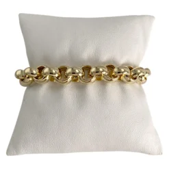 Bracelet d'occasion 2 ors 750  maille fantaisie
