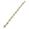 Bracelet d'occasion 2 ors 750 maille fantaisie
