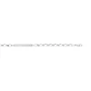 Bracelet identité argent 925 maille cheval personnalisable 18 cm