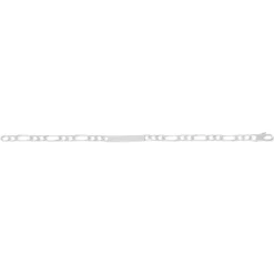 Bracelet identité argent 925 maille cheval personnalisable 18 cm