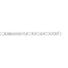 Bracelet identité argent 925 maille cheval personnalisable 21 cm