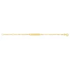 Bracelet identité or jaune 375 maille cheval personnalisable 13 cm