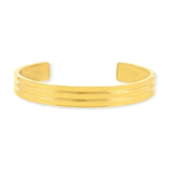 Bracelet jonc acier jaune