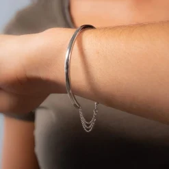 Bracelet jonc argent 925 17cm
